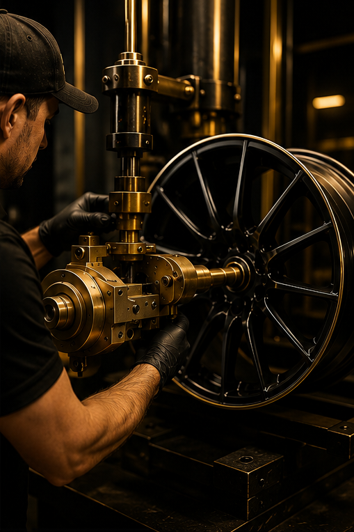 Bent rim straightening